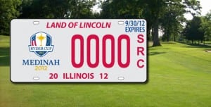 2012 Ryder Cup Golf License Plates