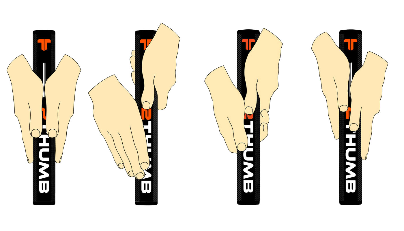 TwoThumb grip styles