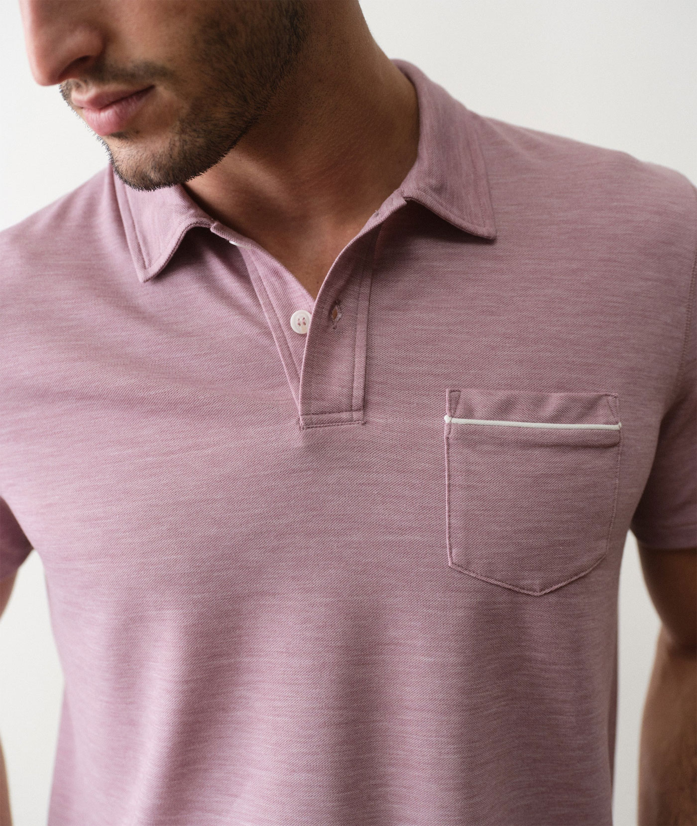 Marine Layer Air Pocket Polo – Elderberry