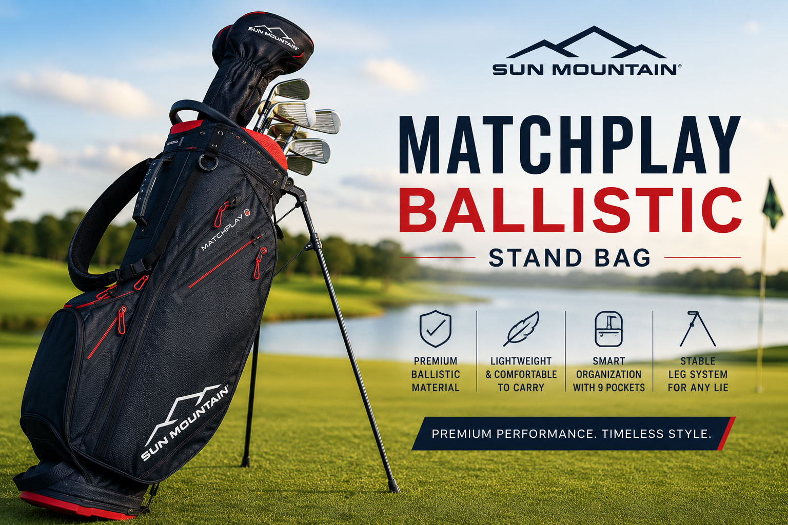 Sun Mountain Matchplay Ballistic Stand Bag