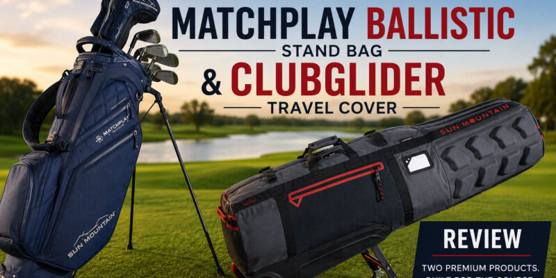 Sun Mountain Matchplay Ballistic Stand Bag & ClubGlider Travel Cover